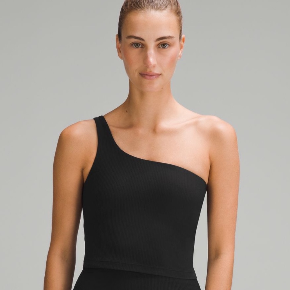 Lululemon ribbed nulu asymmetrical yoga tank